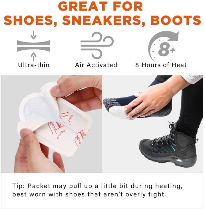 Miniatura 5 de Calentadores de pies para dedos, 2244 pares, calentadores adhesivos activados por aire para zapatos y botas
