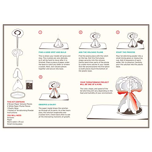 Crystal Growing Volcano | Copernicus Toys Official Terraformer Kit | Grows In Hours | Facts And Instructions Included | A Fractal Eruption #TOP4