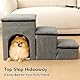 FURRYPAWS Hundetreppe für Bett & Sofa – Faltbare Haustiertreppe, rutschfeste Hunderampe für kleine und große Hunde, ideal für Reisen, 24/7 Kundenservice