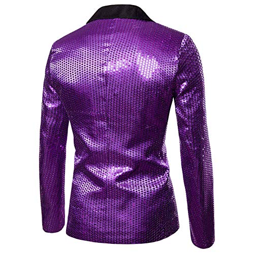 Men One Button Shiny Sequin Blazer Tuxedo Party Dinner Prom Suit Jacket Stylish Wedding Party Dress Suit Blazer Jacket3
