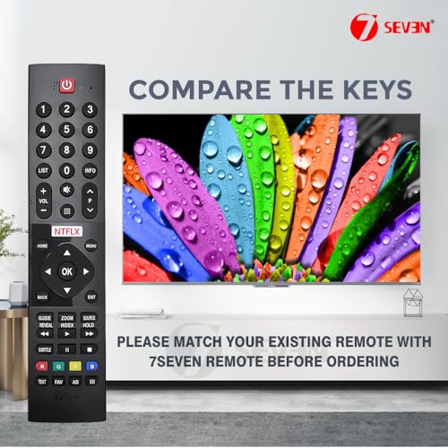 Image of 7SEVEN Compatible with Panasonic TV Remote Suitable for TH-32HS550K TH-40HS550K TH-43HS550K Smart HD LED LCD Android Television Non Voice Command with Netflix Hotkey
