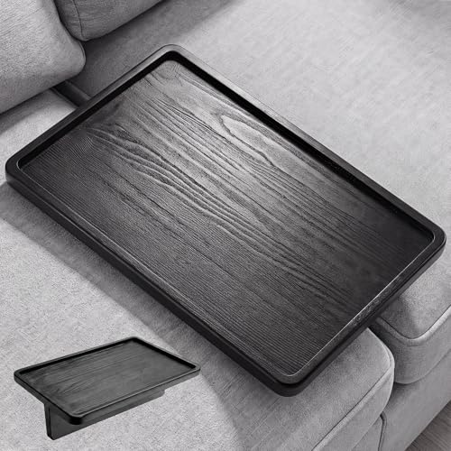 Couch Tray for Sectionals, Cup Holder Sofa Tray with Foldable Insert, 8'x12' Couch Table Tray with...