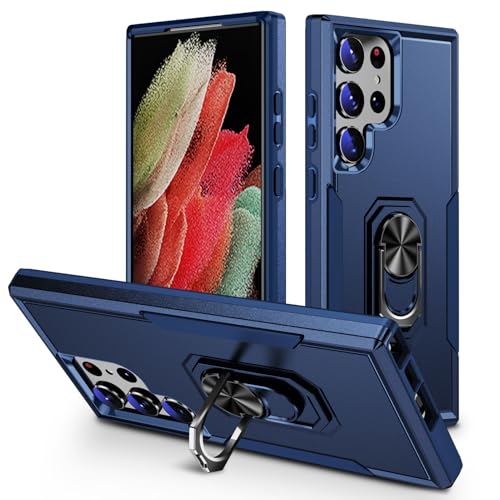 Coque Samsung S26 Ultra antichoc anneau bleu pour éviter les chutes