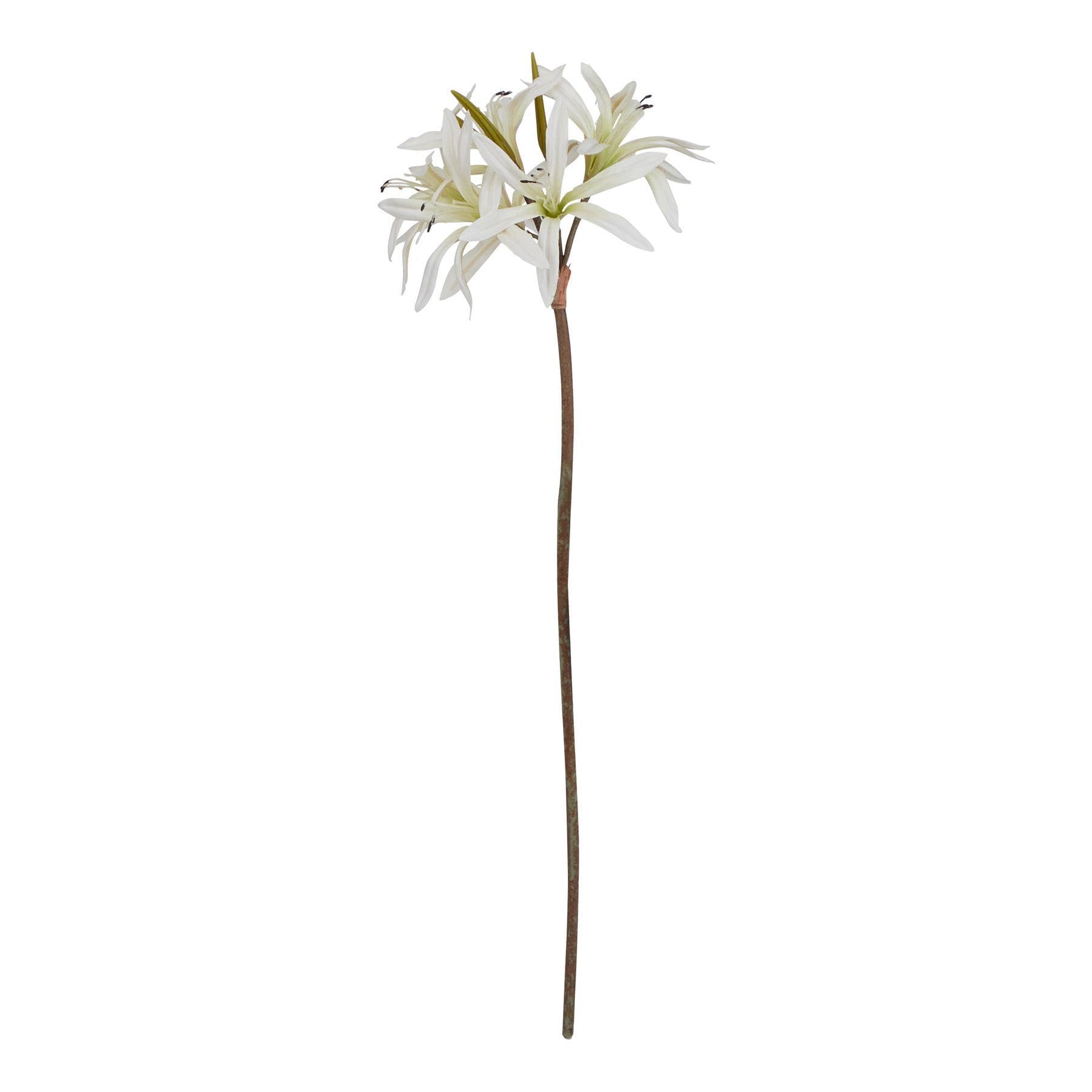 Artificial Flower - White Lily Stem - Love Lace