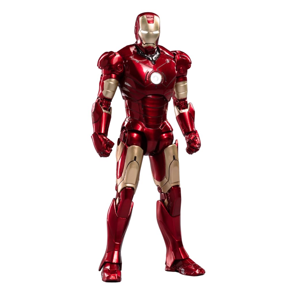 Tak Tak Toys Marvel Iron Man Mark III Action Figure with LED Light | Premium Collectibles | Durable PVC Material | by ZD Toys-image-26