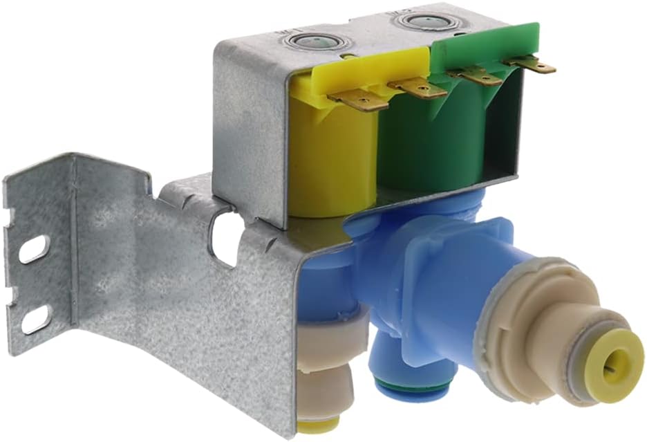 Edgewater Parts W10822681, 4389178 Ice Maker Dual Solenoid Inlet Valve Compatible with Whirlpool and Kenmore Refrigerator