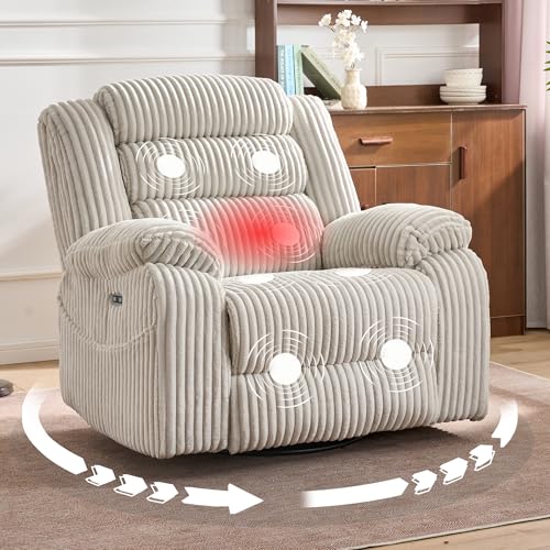 Sillón reclinable tapizado en terciopelo Blanco grisáceo
