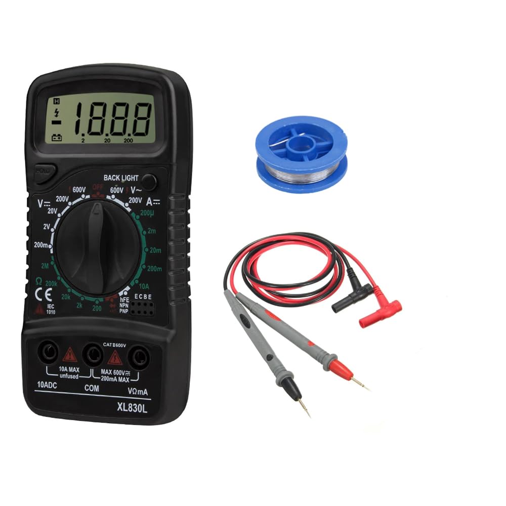 CRAFTS HAVELI Combo of Digital Tester Multimeter 830, Soldering Wire & Wire