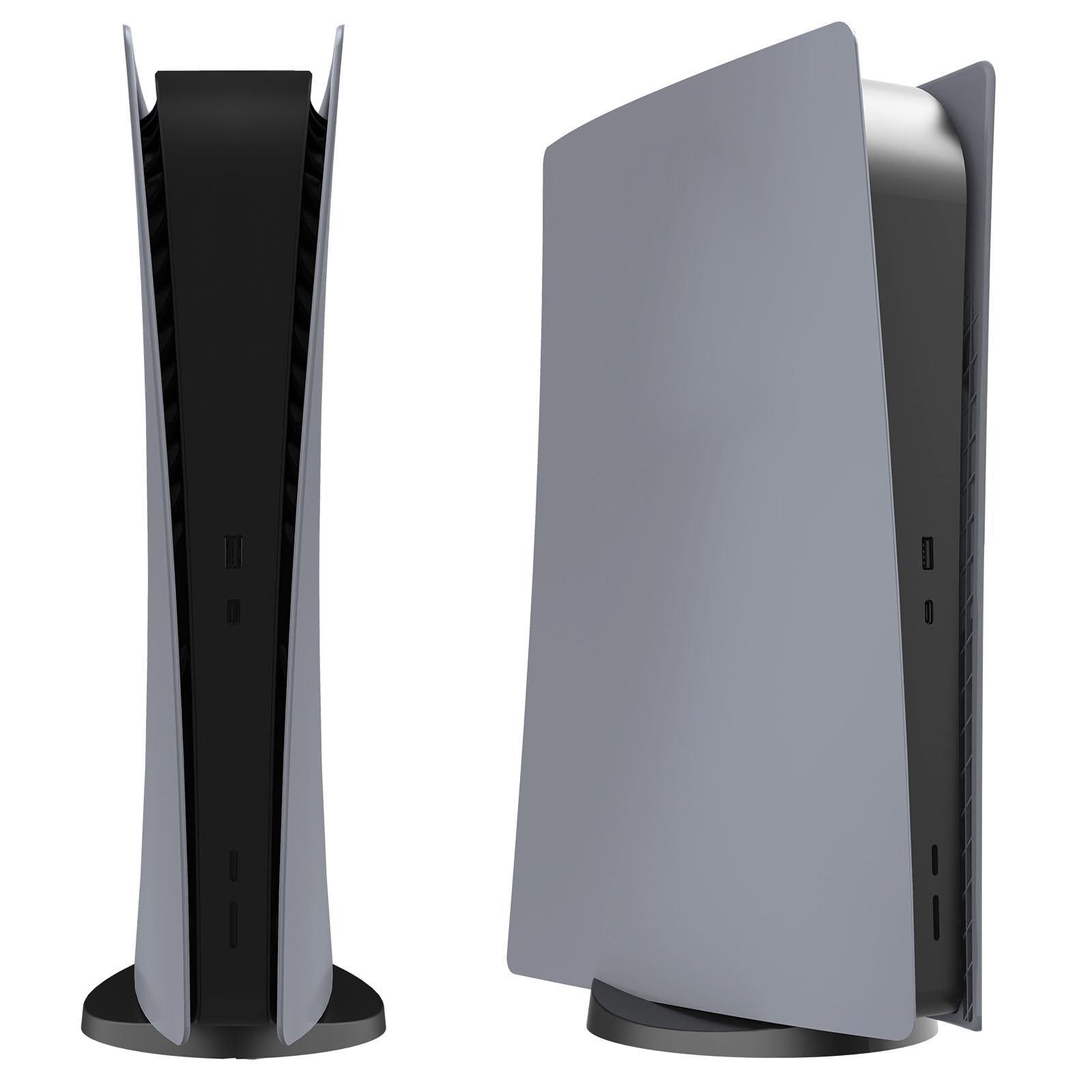 Digital Edition - Cover per console PS5, accessori compatibili con PlayStation 5, pannelli protettivi di ricambio (grigio)