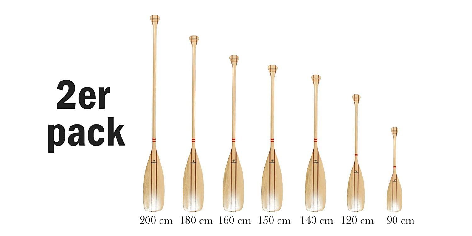 Lot de 2 pagaies en pin 150 cm