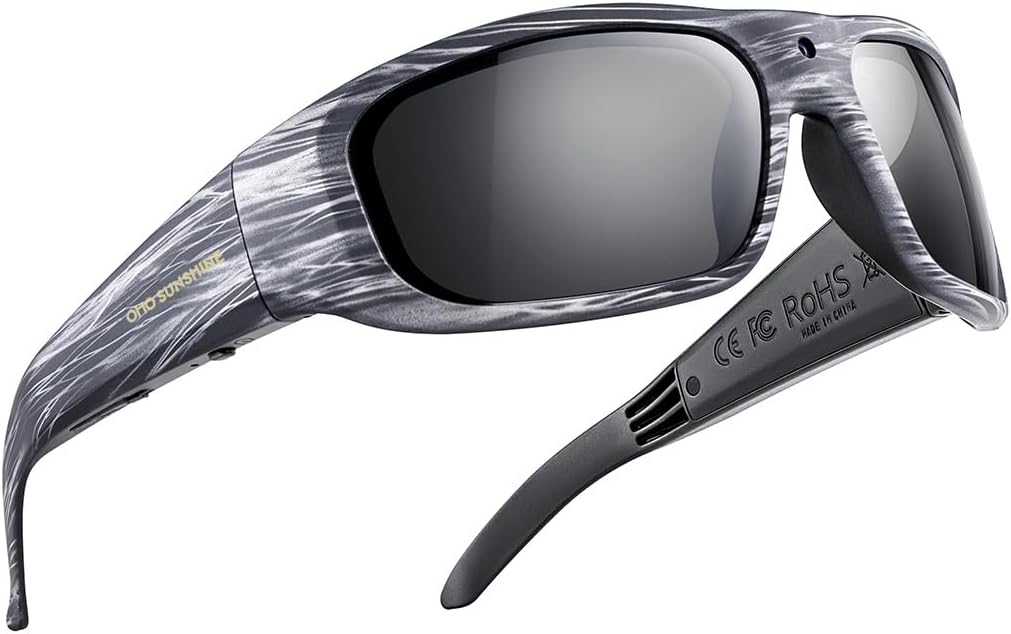 OhO 128GB Camera Glasses,24M Resolution H.265 1080P Smart Glasses with UV400 Sunglasses Lens for Outdoor Sport,Unisex