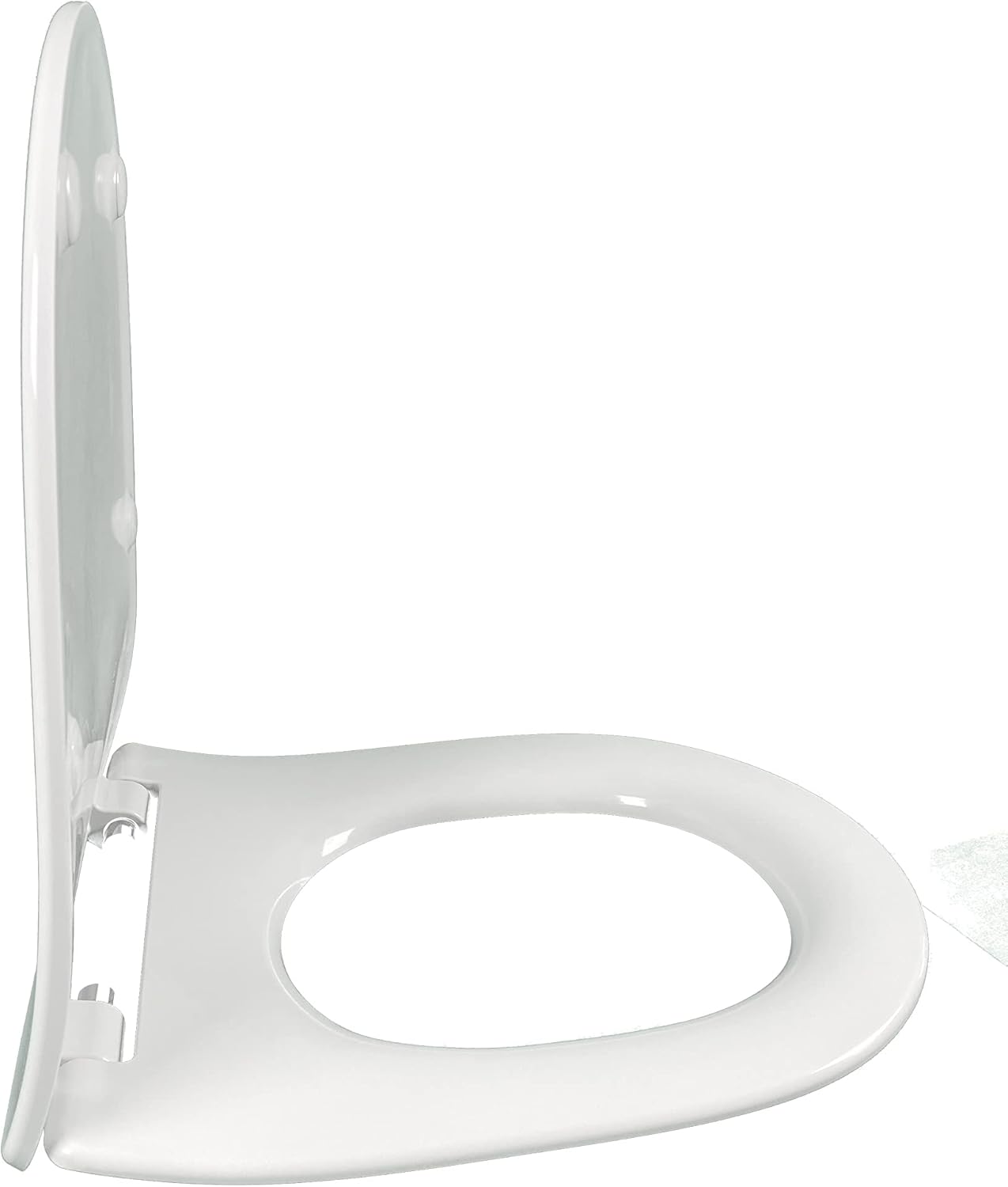 – Odeon Rive Gauche E24889-00 Thermodur Extra-Flat Progressive Lowering Seat – Metal Hinges – Compatible with Odéon Rive Gauche Collection Toilet – White