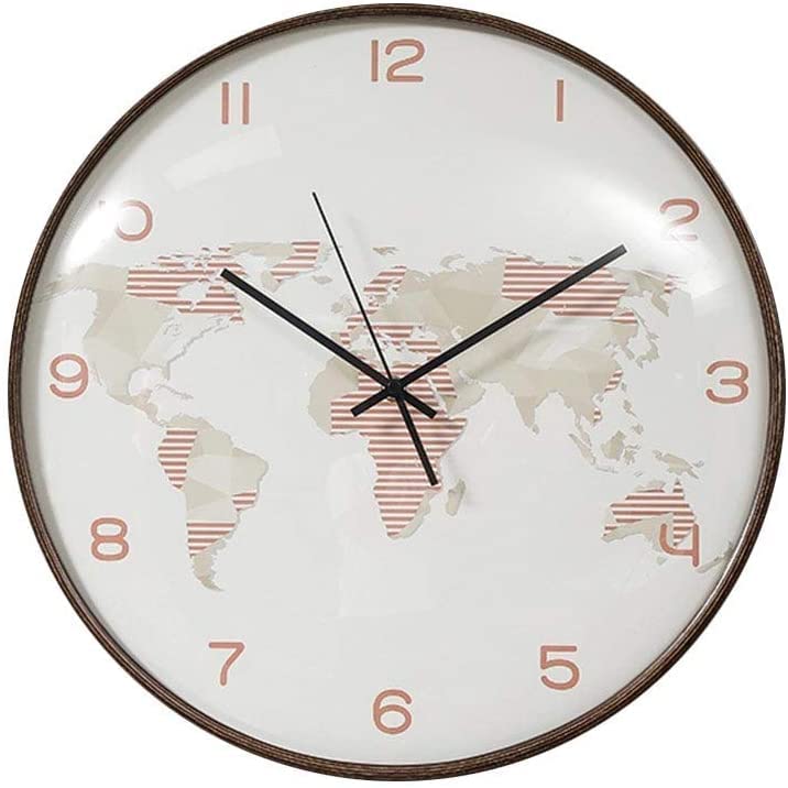 Horloge murale silencieuse blanche et noire pour une chambre zen