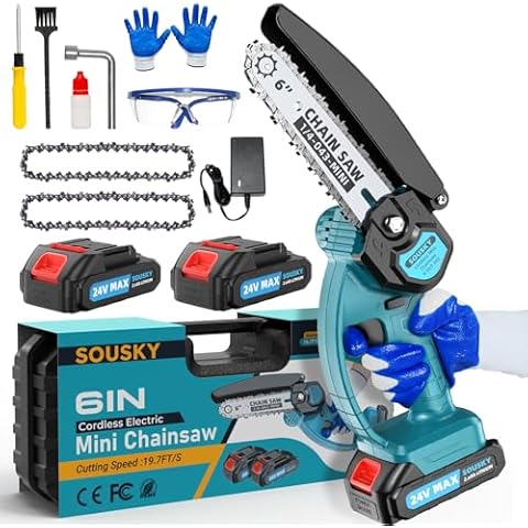 SOUSKY Mini Chainsaw 6-Inch Cover