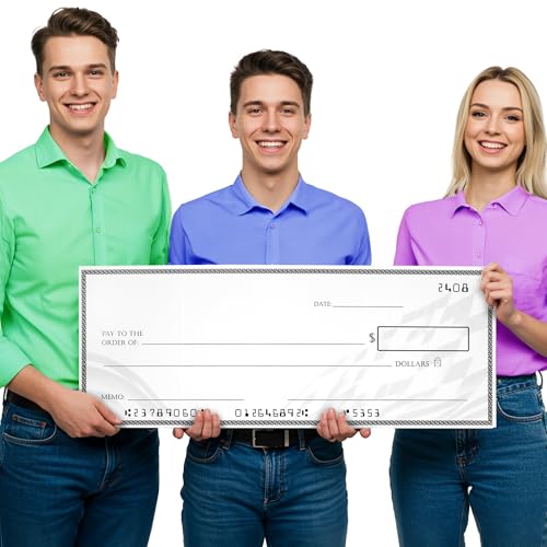 Giant Check (35 x 13.5 in) - Big Check for Presentations | Large ...