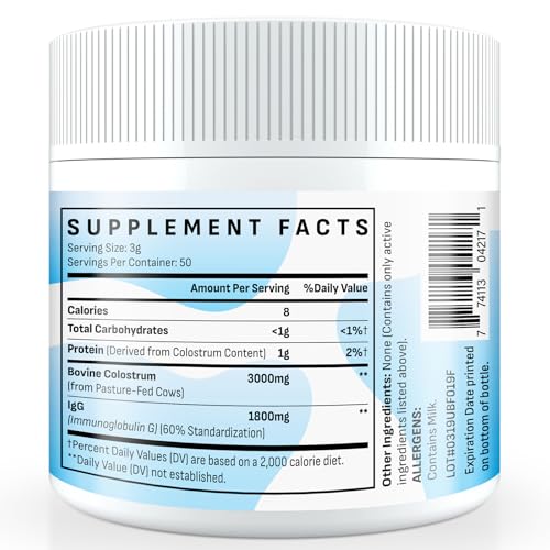 Image of Energievoll Premium Grass-Fed Colostrum-Easy to Mix, Unflavored (50 Servings)