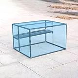 Mini Serra per Piante da Balcone Telaio in Acciaio Laminato a Freddo con Ripiani Serra per Piante da Esterno Invernale Piccola Viti Zincate Piantine, Ortaggi(B,120*90*70cm)