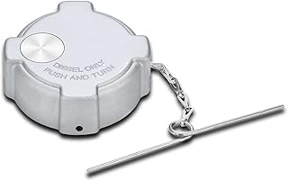 1/4 Quarter Turn Fuel Cap Non-Locking 3" Compatible With 1996-2018 Freightliner Cascadia Century Coronado Columbia M2-112 Aluminum Semi Truck Diesel Fuel Tank Cap Replace 572.1018 03-37017-002