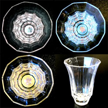 Amazon.co.jp: 天野漆器：金杯[万華鏡シリーズ] 桜(貝入) ブルー