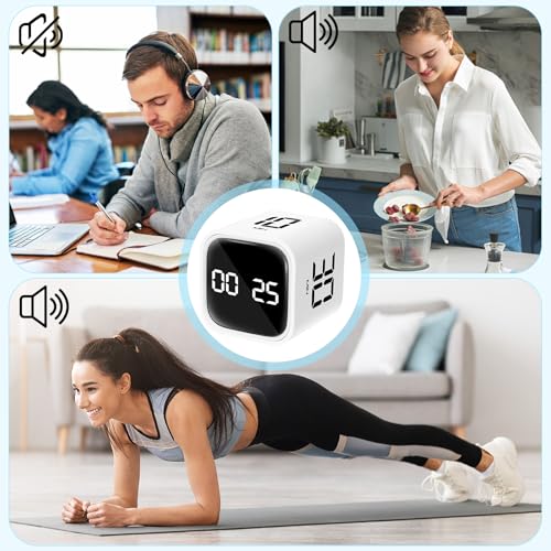Minuteur Pomodoro cube à capteur de gravité pour cuisine et bureau