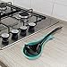 Reston Lloyd Kitchen Counter Utensil Spoon Rest, Ladles, Spaghetti Forks, & Spatulas, Durable BPA-Free Plastic – Dishwasher Safe, Décor, Space Saving Hanging Hole on Handle, Turquoise