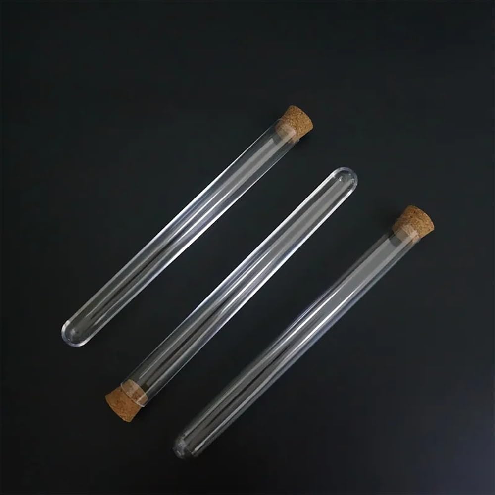 100 szt./opakowanie 18 x 180 mm 30 ml okrągła dolna plastikowa tuba z twardą przezroczystą fiolką do pakowania laboratorium