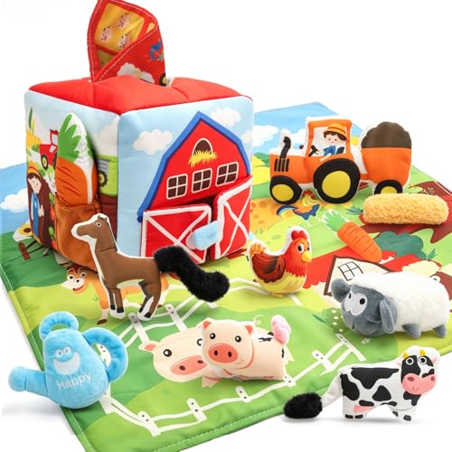 Boîte à Tissus Jouet Montessori Bébé pour Éviter le Gaspillage des Vrais Mouchoirs