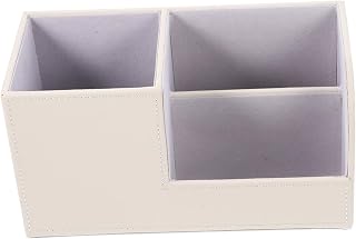 Multi-functional Desktop Organizer and Pen Holder Space-saving Storage for Office Dorm and Study Accessories Stylish White Design for Clutter Workspaces