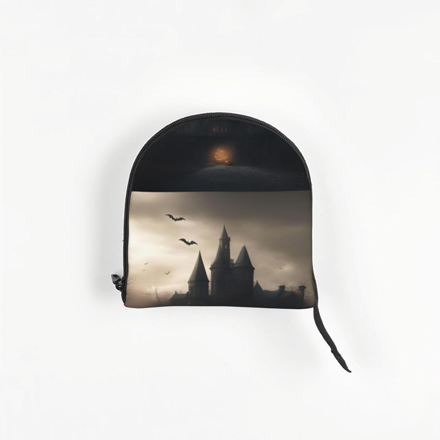 Halloween Horror 1 Print Portable Foldable Shoulder Bag for Travel,with Collar Hook and Handle Pad,Cute Stylish Design