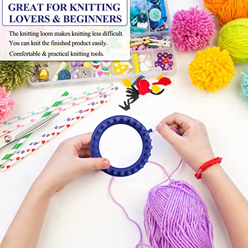Image of Aeelike Round Knitting Loom for Hat Socks DIY Crafts, 5.5inch