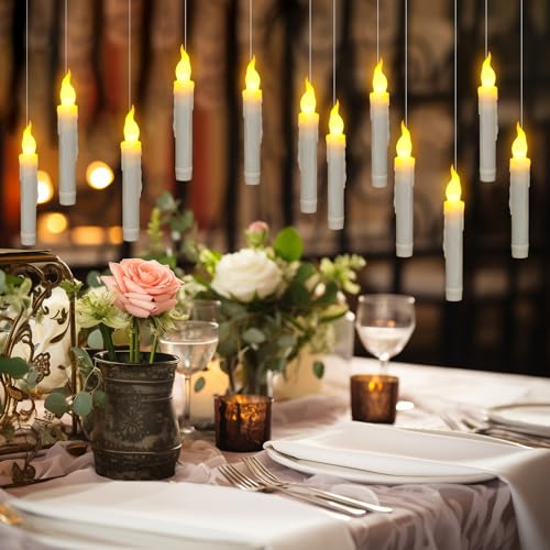 Candele coniche a LED, Ymenow 6 pezzi candele LED