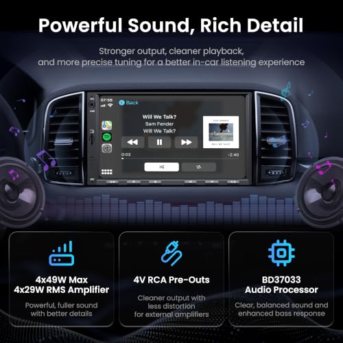 ATOTO F7WE 7-Inch Double DIN Car Stereo With Wireless CarPlay and Android Auto - Image 5