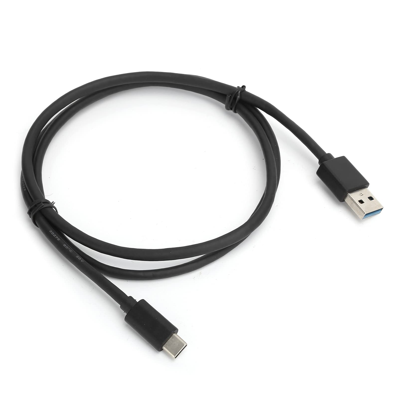 Lazmin112 Cavo USB Tipo C, Cavo da USB-A a USB-C Cavo di Conversione Trasmissione Audio Dati Universale 1 Metro, Ricarica Rapida, per Schede di Rete Wireless Fotocamere Nero