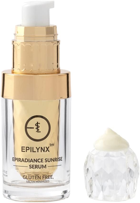 Vegan Allergen-Free for Sensitive Skin EpiRadiance Sunrise Morning Face Serum - Anti Aging Firming and Glowing - Niacinamide and Hyaluronic Acid - EPILYNX by Dr. Liia