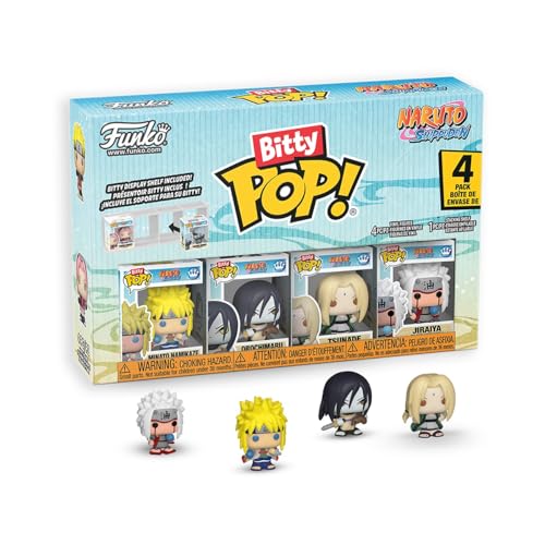 Funko Bitty Pop! 4 Pack: Naruto Shippuden - Team 2 - Figura de Vinilo Coleccionable - Idea de Regalo - Mercancía Oficial - Juguetes para niños y Adultos - Figura Modelo para coleccionistas