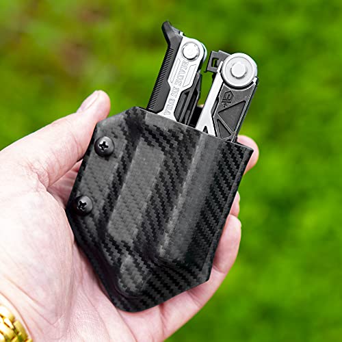 Clip & Carry Kydex Multitool Sheath For Gerber Center-Drive W/Bit Sidecar Holder ~ Made In Usa (Multi-Tool & Bits Not Included) Multi Tool Holster (Carbon Fiber Black, Tool Sheath W/Bit Sidecar) #TOP2