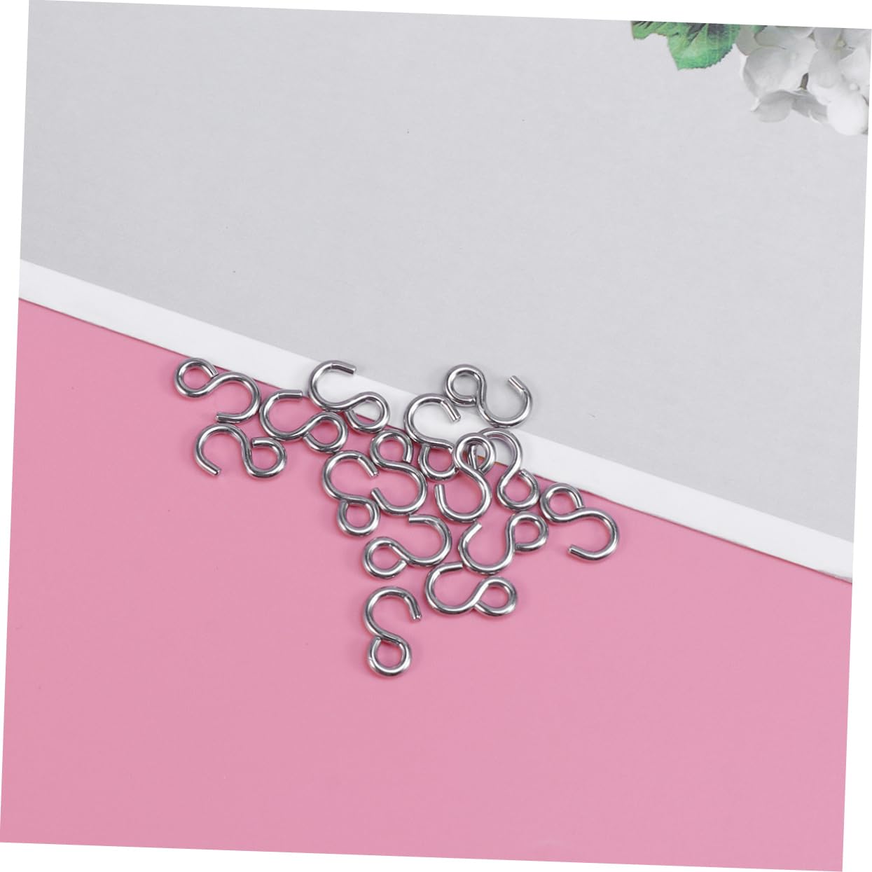 IMIKEYA 300stücke Edelstahl Mini s Haken Robuste Metallhaken Für -projekte Aufhängen Von Schmuck Kunstwerken Und Mehr Für Zuhause Und Bastelarbeiten