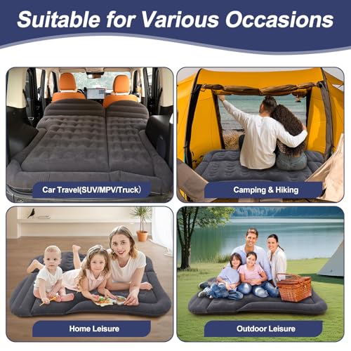 FBSPORT SUV Air Mattress Car Camping Travel Bed, Inflatable Mattress with 2 Inflatable Pillows, Car Air Pump, Blow Up Mattress Suitable for Camping, Sleeping, Travel by FBSPORT - Image 7
