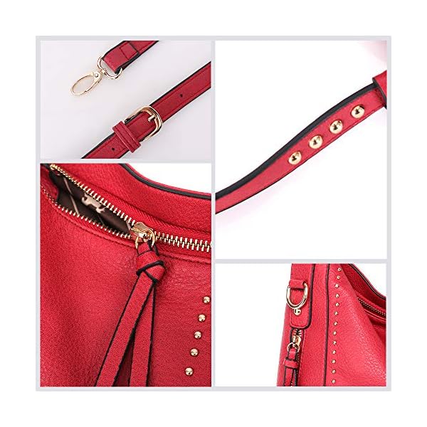 Hobo-Bags-for-Women-Large-Concealed-Carry-Purses-and-Handbags-Faux-Leather-Crossbody-Satchel-Shoulder-Bag-with-Gun-Holster Montana West Hobo Bag for Women Large Vegan Leather Purses and Handbags Tote Bags Crossbody Shoulder Bags With Holster MWC-G1001RD