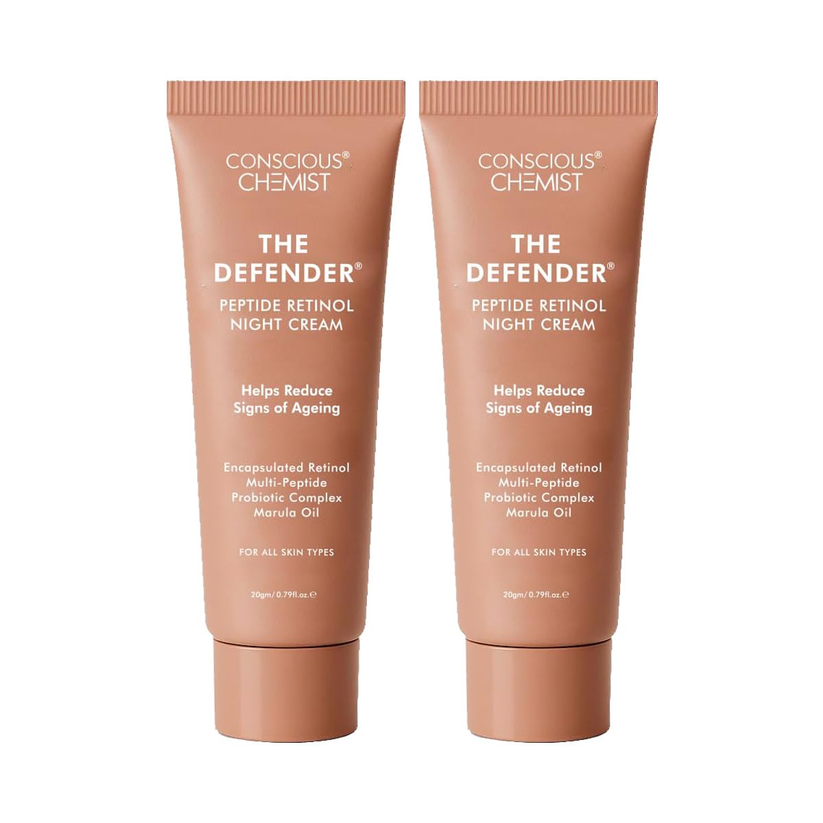 Conscious Chemist® 0.2% Retinol Moisturizer Cream | Pro-Collagen Night Cream with Multi-Peptides | Anti Aging Face Cream for Fine Lines, Wrinkles & Neck Lines | For Men & Women, All Skin Types – The Defender (Pack of 2)-picture-18