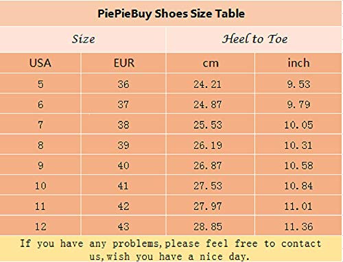 PiePieBuy Womens Espadrille Platform Wedge Sandals Closed Toe Mid Heel Ankle Sandals Black - Thumbnail 6