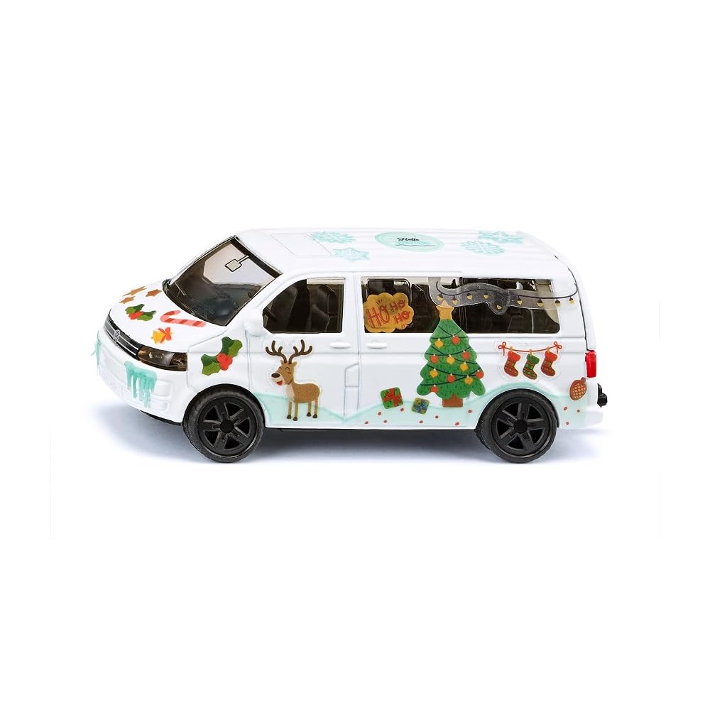 siku 6505, Craftwork set 'Style my siku' , VW T5 Snowman, Metal,Plastic, White, Incl. Sticker Sheet for Individual Design — image 1