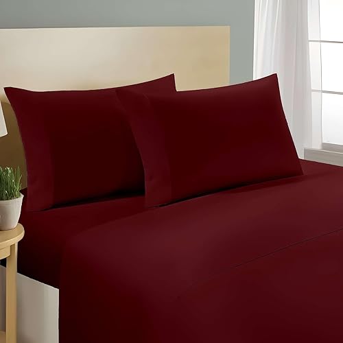 Miniatura 3 de SlumberWell Giza Sheets  Sábanas de algodón egipcio Giza  Sábanas para colchón de hasta 18 pulgadas de profundidad  4 piezas de sábanas de algodón