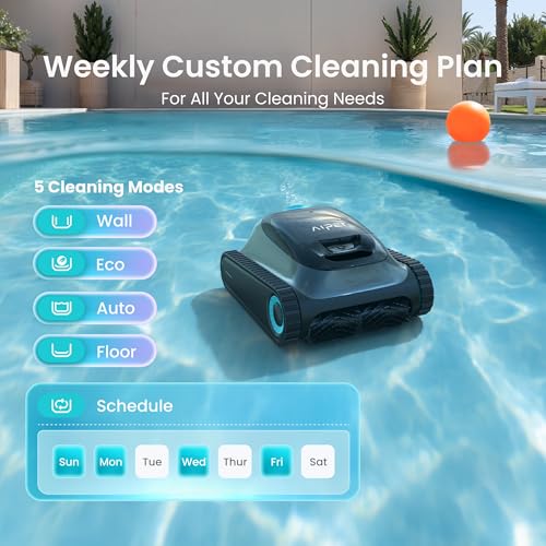 Image of (2026 Upgrade) Aiper Scuba S1 Robotic Pool Cleaner, 270 Min Runtime, Floor /Wall /Waterline /Shallow Area Cleaning, Ultra-fine Filter, Smarter Navigation, High-Precision Sensors, App Support-Black