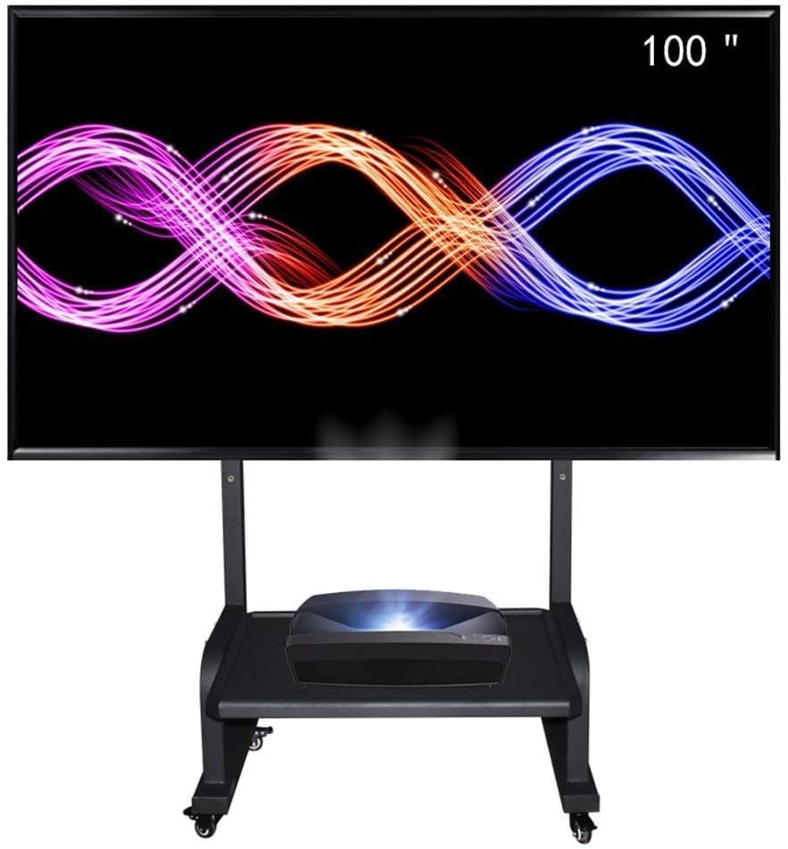 Soporte móvil para TV con ruedas y giro para pantallas planas o curvas miniatura 1