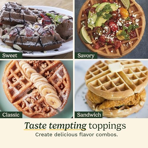 Cuisinart Double Flip Belgian Waffle Maker, WAF-F40NAS, Stainless Steel, Grey and Black by Cuisinart - Image 4