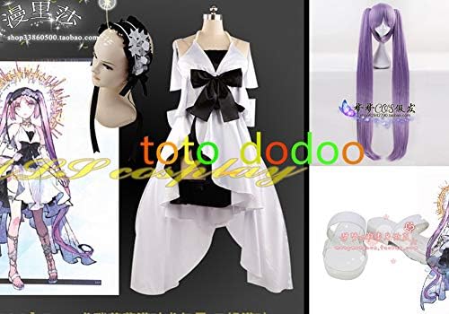 Amazon Fate Grand Order エウリュアレ Archer ドレス ワンピース 風 セット コスプレ衣装 髪飾り ウィッグ 靴 コスプレ 仮装 通販