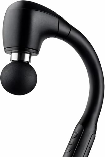 Miniatura 3 de Pistola de masaje de tejido profundo con mango extendido, percusión de 0.472 in, velocidad ajustable y 4 cabezales intercambiables para cuello,