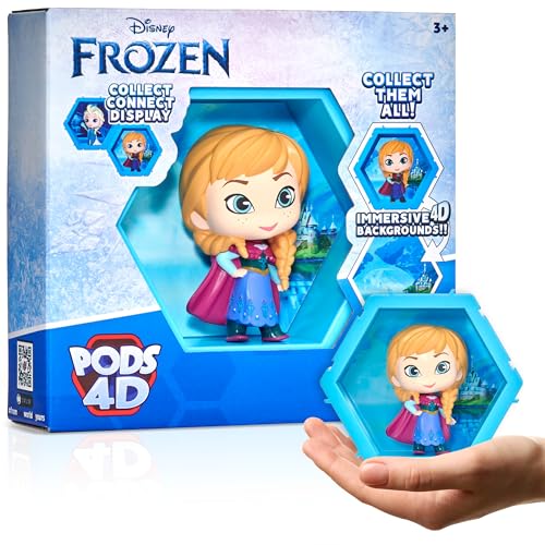 Wow! PODS 4D Disney Frozen Anna, Connectable Collectable Bobble-Head Figure That Bursts from Their World into Yours, Wall or Shelf Display, Disney Toys and Gifts, Series 1 no. 425