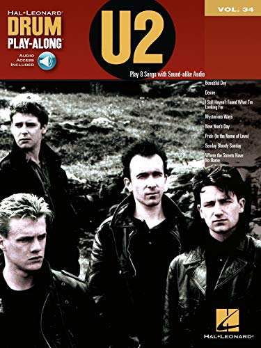 U2 - Drum Play-Along Volume 34 (BATTERIE) (English Edition)
